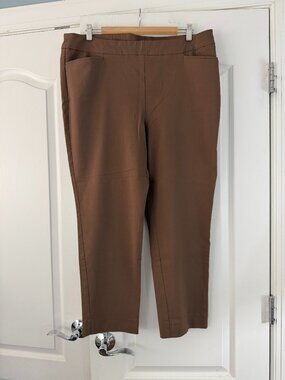 Chicos Pants Size 3 (16) Brown 3052